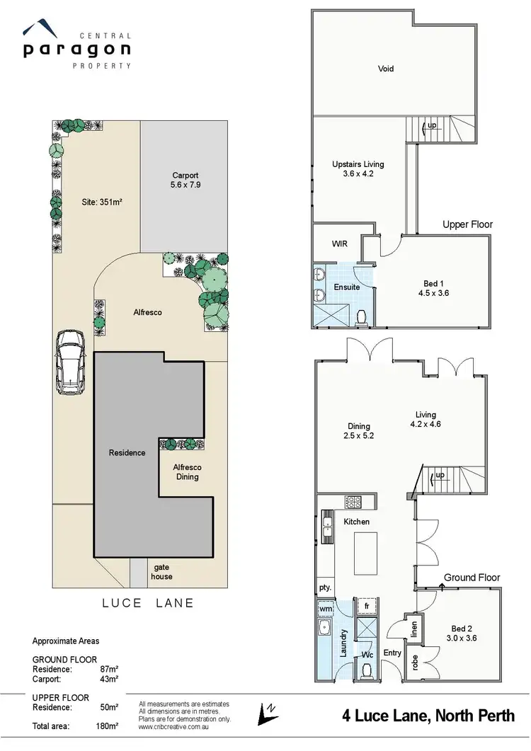 Floorplan of Homely house listing, 4 Luce Lane, North Perth WA 6006