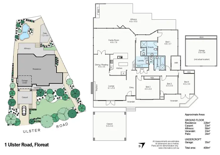 Floorplan of Homely house listing, 1 Ulster Road, Floreat WA 6014