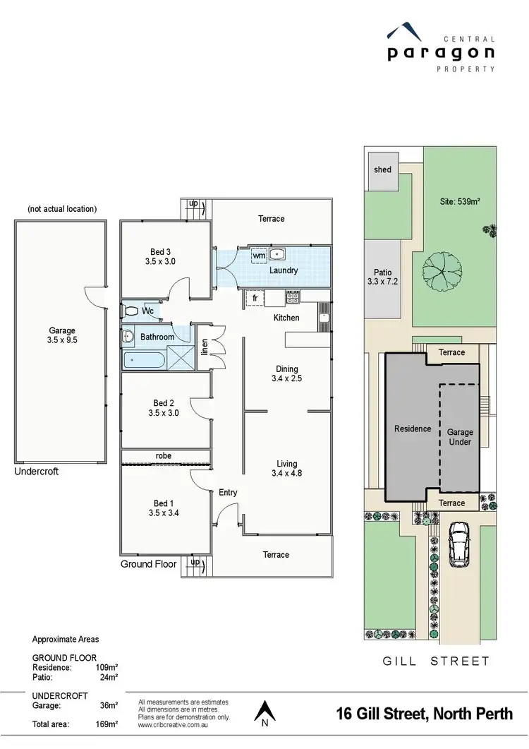 Floorplan of Homely house listing, 16 Gill Street, North Perth WA 6006