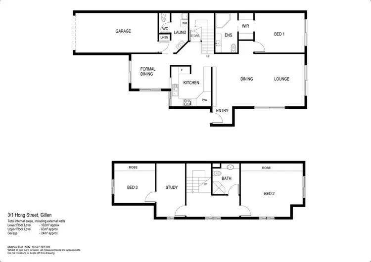 Floorplan of Homely townhouse listing, 3/1 Hong Street, Gillen NT 870