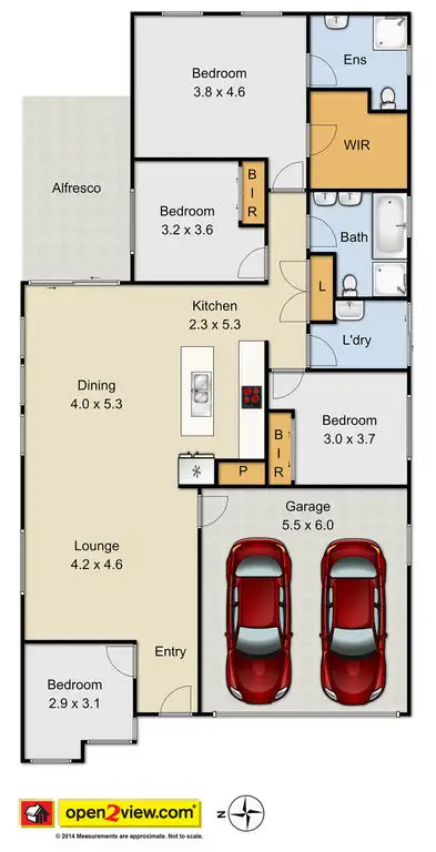 Floorplan of Homely house listing, 34 Longhurst Street, Oran Park NSW 2570