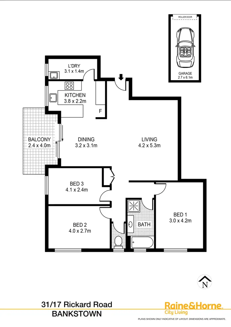 Floorplan of Homely apartment listing, 31/17 Rickard Road, Bankstown NSW 2200