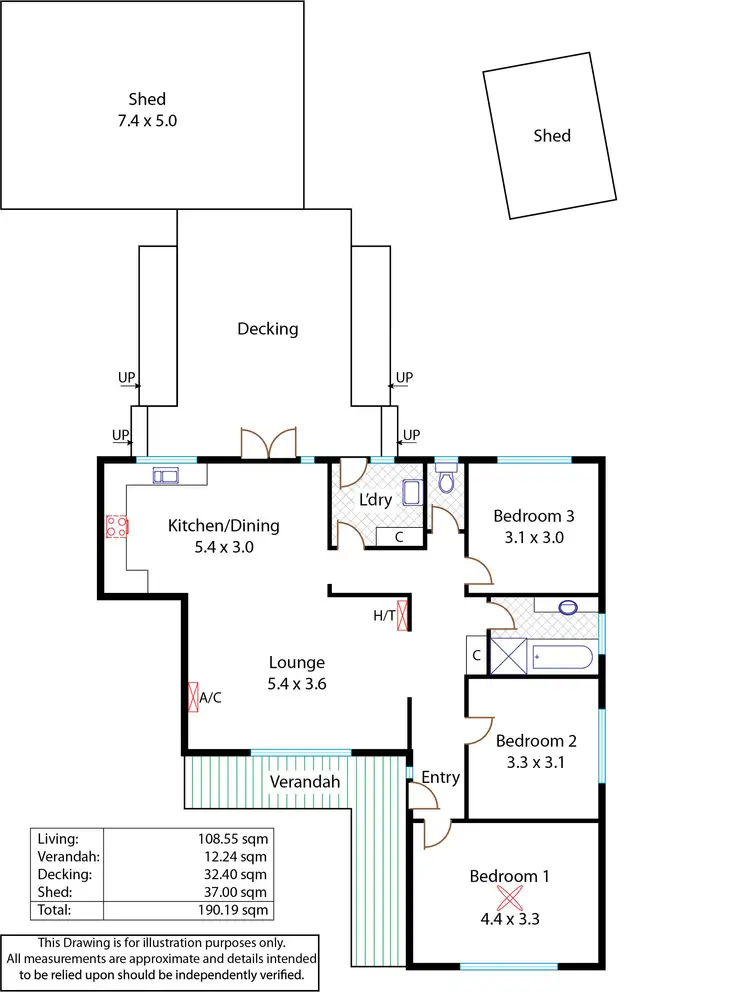 Floorplan of Homely house listing, 45 Norbury Drive, Salisbury Downs SA 5108