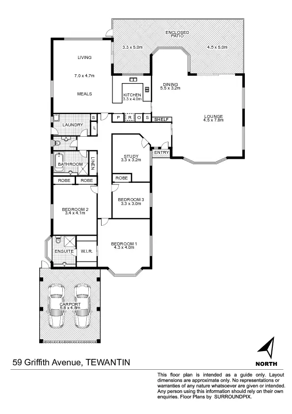 Floorplan of Homely house listing, 59 Griffith Ave, Tewantin QLD 4565