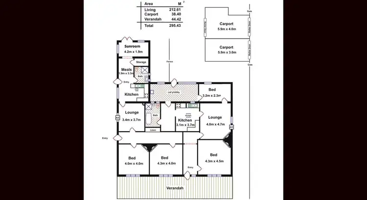 Floorplan of Homely house listing, 53A and 53B North Parade, Torrensville SA 5031