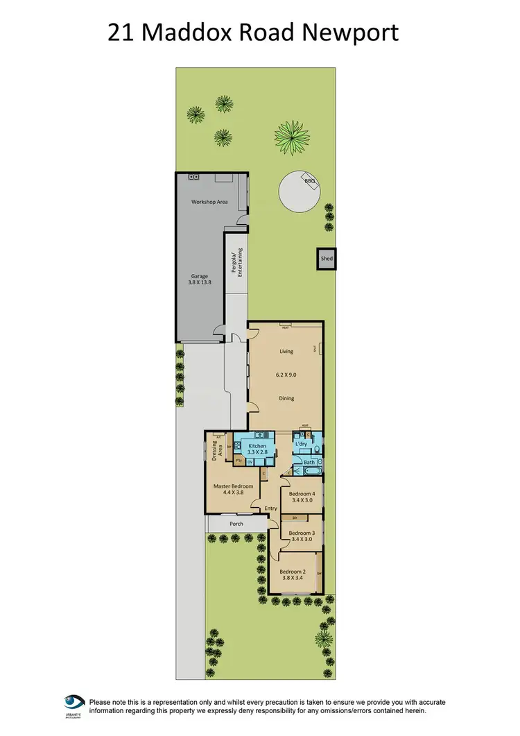 Floorplan of Homely house listing, 21 Maddox Road, Newport VIC 3015