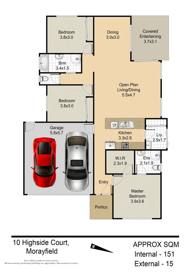 Floorplan of Homely house listing, 10 HIGHSIDE COURT, Morayfield QLD 4506