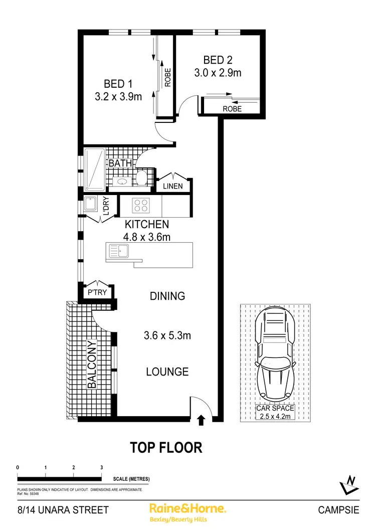 Floorplan of Homely unit listing, 8/14 Unara Street, Campsie NSW 2194