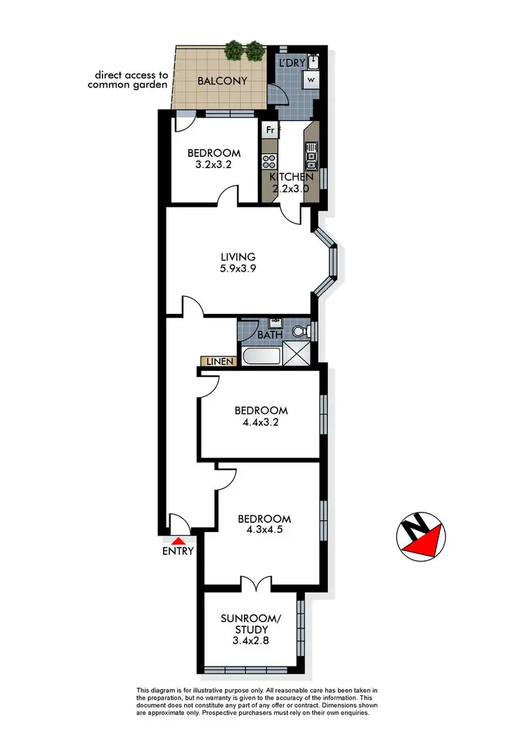 Floorplan of Homely apartment listing, 4/16 Lamrock Avenue, Bondi Beach NSW 2026