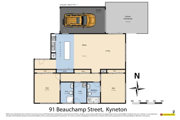 Floorplan of Homely townhouse listing, Unit 2/91 Beauchamp Street, Kyneton VIC 3444