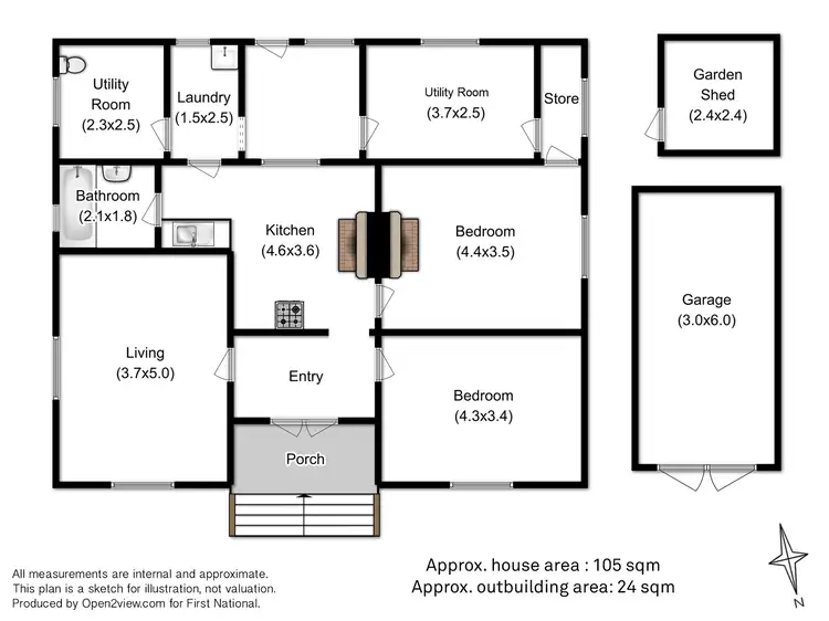 Floorplan of Homely house listing, 78 Ferry Road, Kettering TAS 7155
