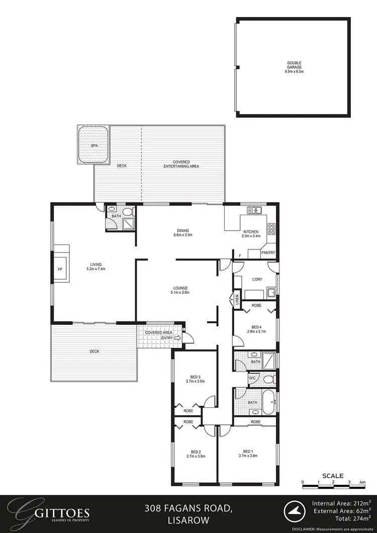 Floorplan of Homely rural property listing, 308 Fagans Road, Lisarow NSW 2250