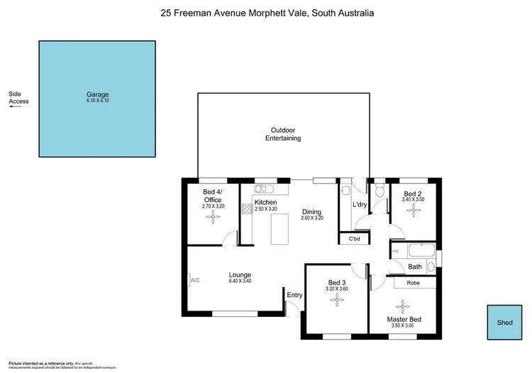 Floorplan of Homely house listing, 25 Freeman Avenue, Morphett Vale SA 5162