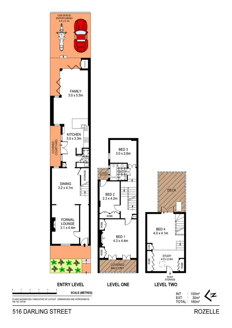 Floorplan of Homely terrace listing, 516 Darling Street, Rozelle NSW 2039