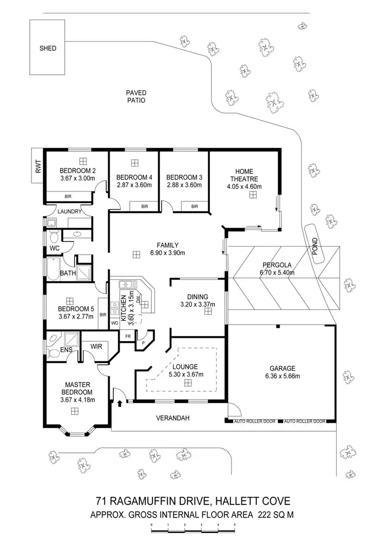 Floorplan of Homely house listing, 71 Ragamuffin Drive, Hallett Cove SA 5158
