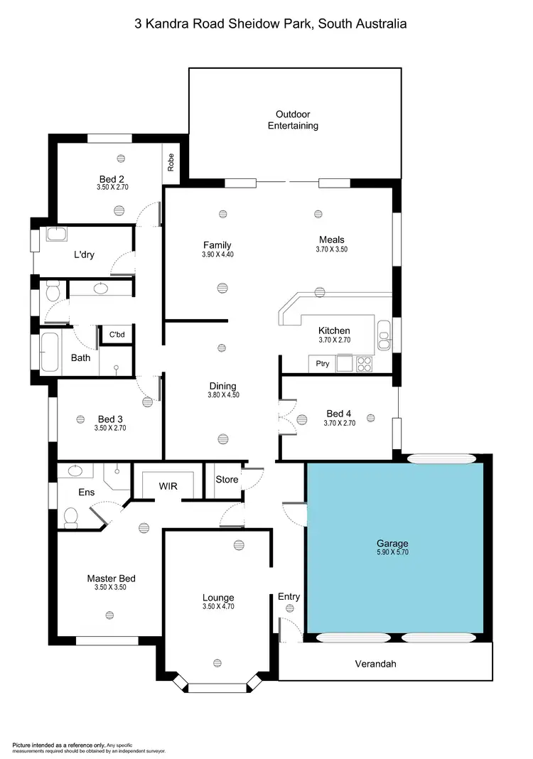 Floorplan of Homely house listing, 3 Kandra Road, Sheidow Park SA 5158