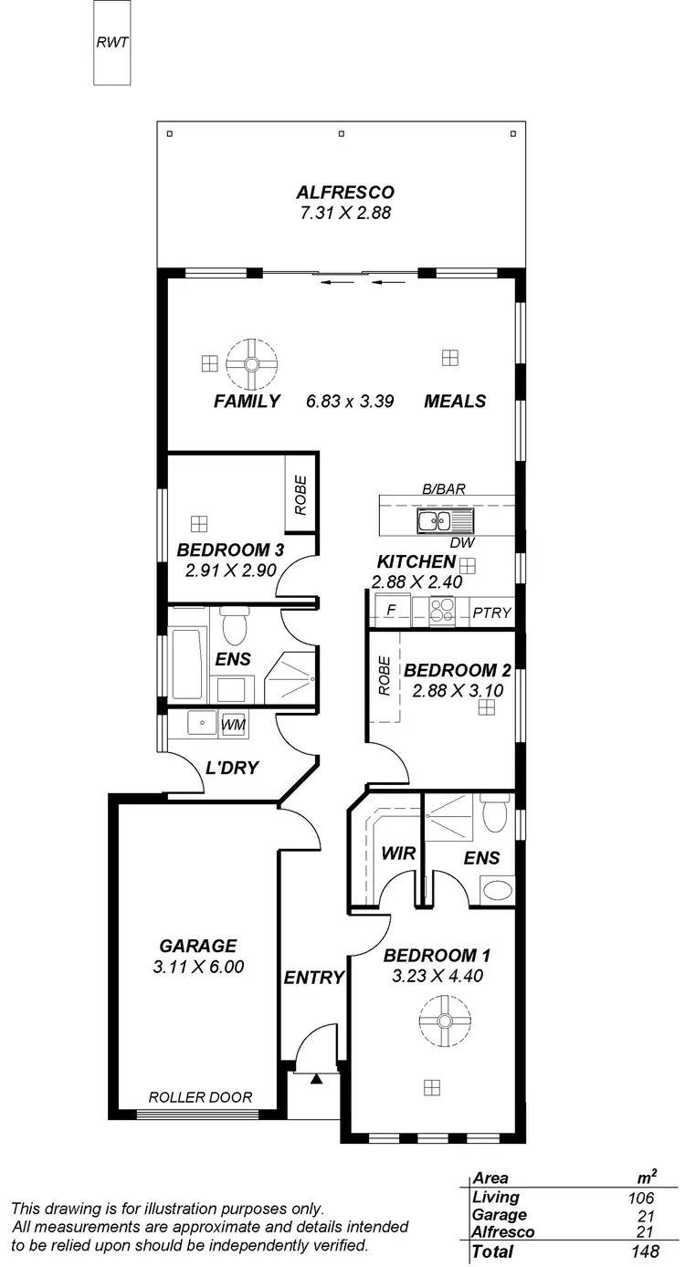 Floorplan of Homely house listing, 5B Pankala Road, Para Hills SA 5096