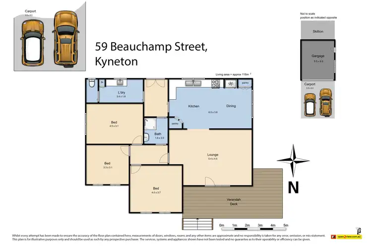 Floorplan of Homely house listing, 59 Beauchamp Street, Kyneton VIC 3444