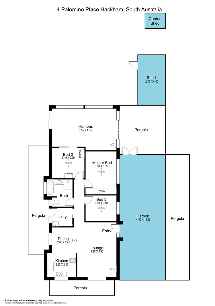 Floorplan of Homely house listing, 4 Palomino Place, Hackham SA 5163