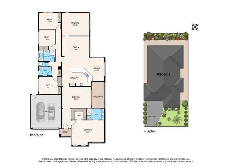 Floorplan of Homely house listing, 49 Montebello Blvd, Narre Warren South VIC 3805