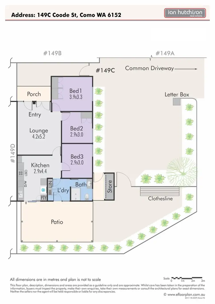 Floorplan of Homely villa listing, 149C Coode St, Como WA 6152