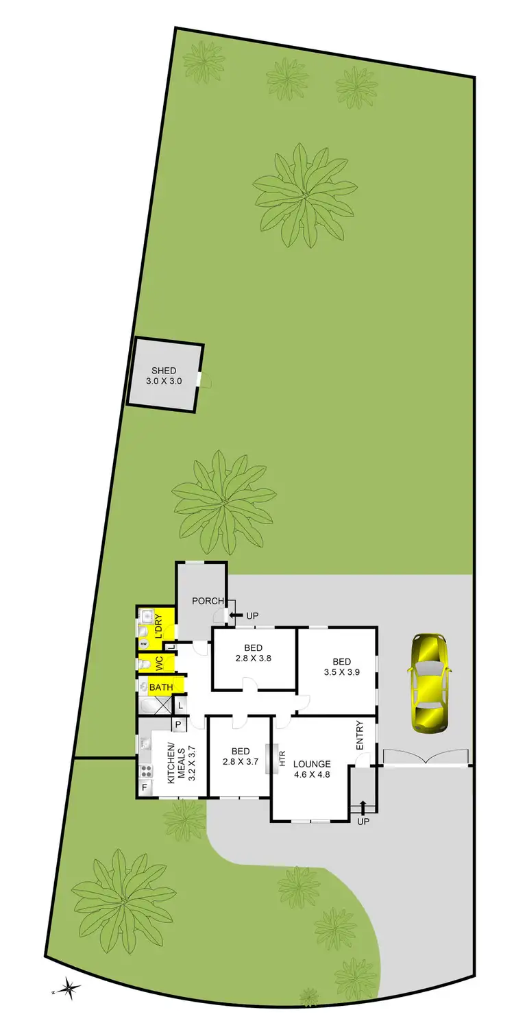 Floorplan of Homely house listing, 20 Camellia Crescent, Norlane VIC 3214