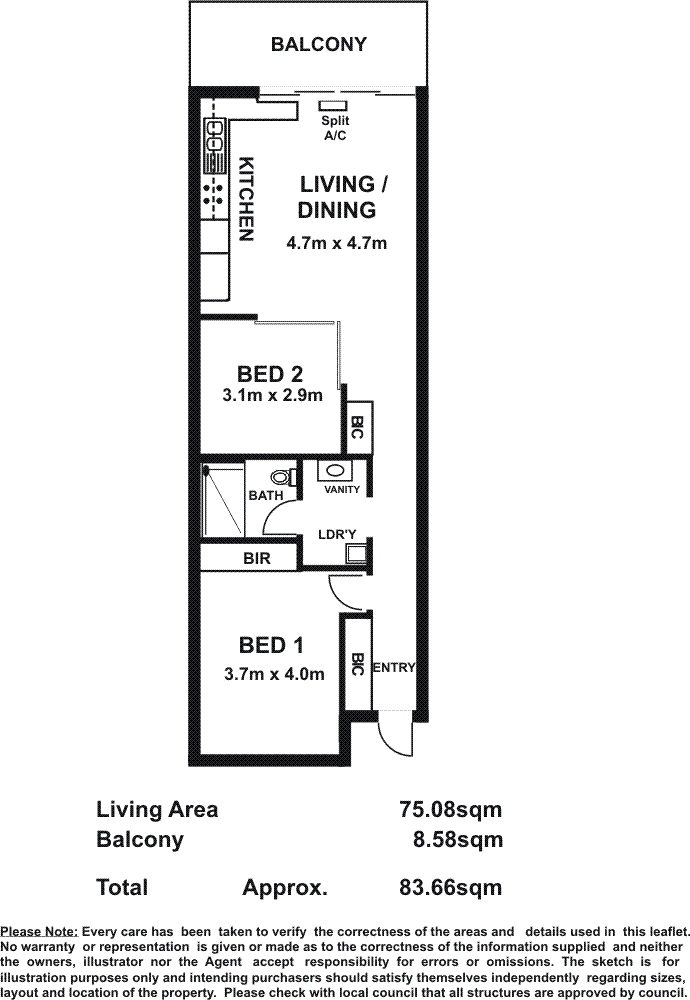 Floorplan of Homely apartment listing, 105/2 Augustine Street, Mawson Lakes SA 5095