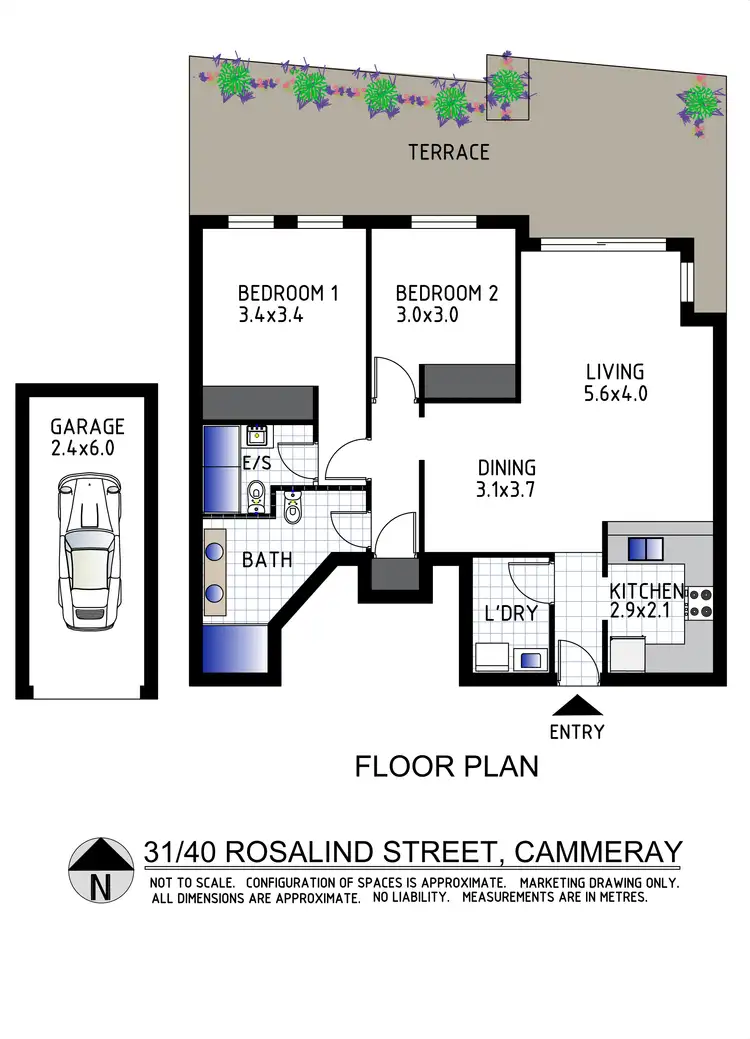 Floorplan of Homely apartment listing, 31/40 Rosalind Street, Cammeray NSW 2062