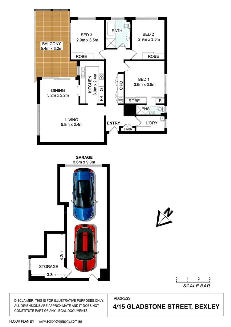 Floorplan of Homely unit listing, 4/15 Gladstone Street, Bexley NSW 2207