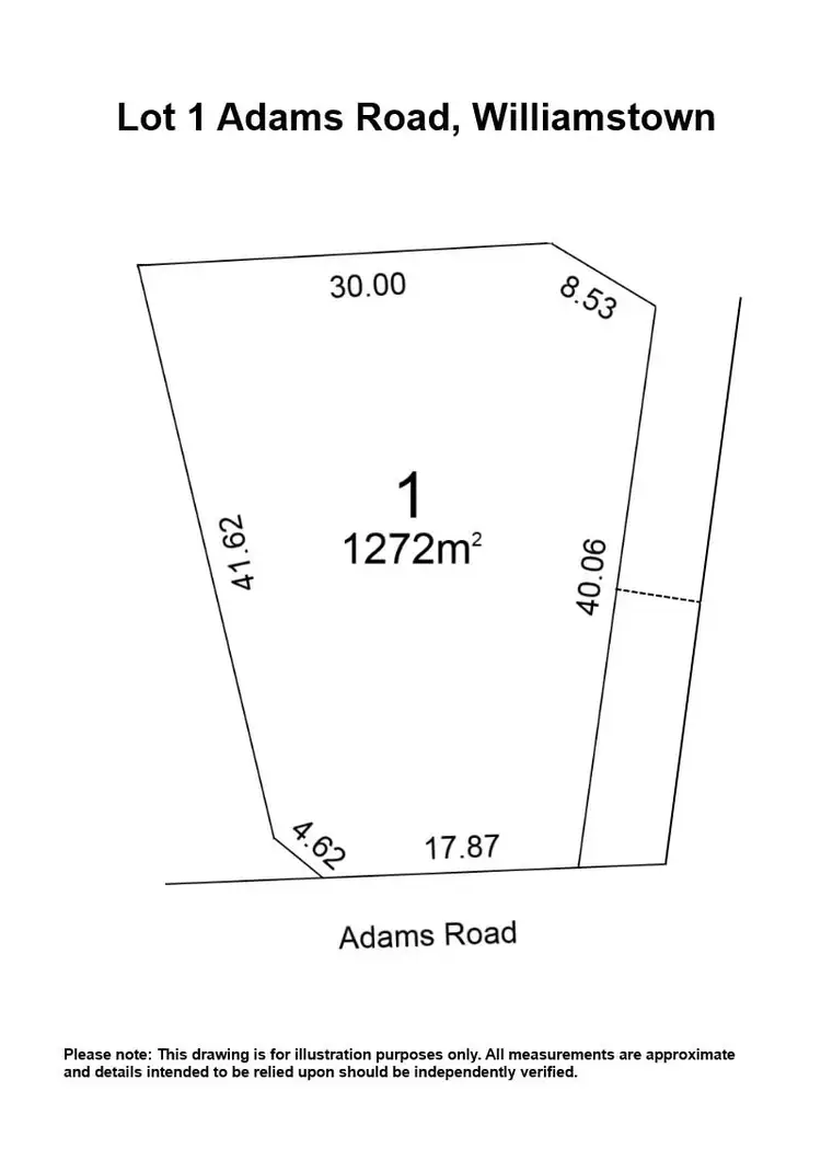 Floorplan of Homely land listing, Lot 1 Adams Road, Williamstown SA 5351