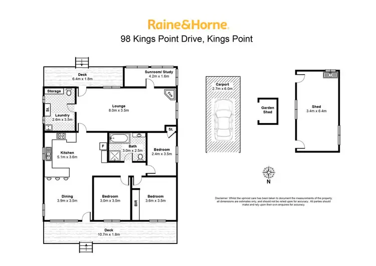 Floorplan of Homely house listing, 98 Kings Point Drive, Kings Point NSW 2539