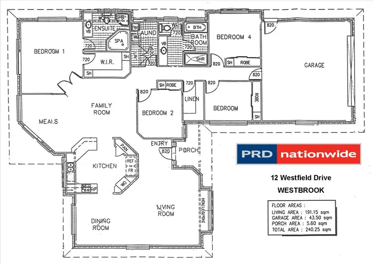 Floorplan of Homely house listing, 12 Westfield Drive, Westbrook QLD 4350