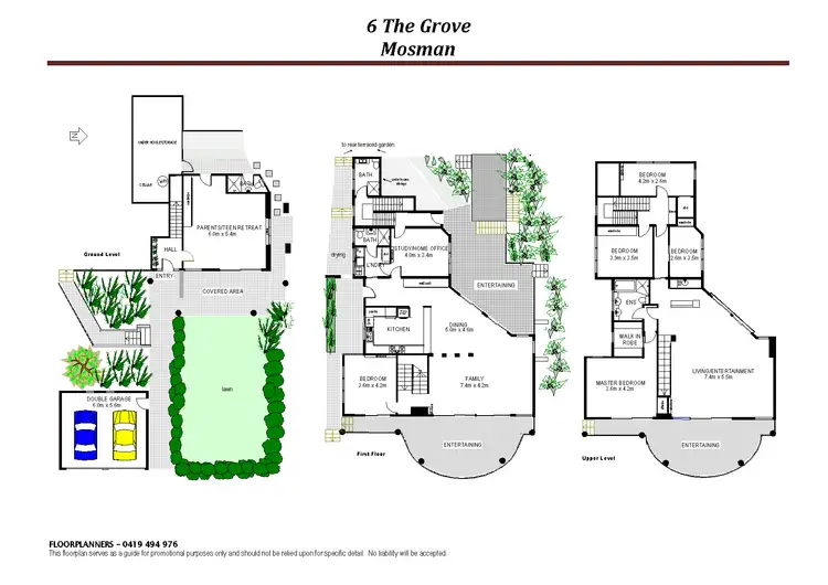 Floorplan of Homely house listing, 6 The Grove, Mosman NSW 2088