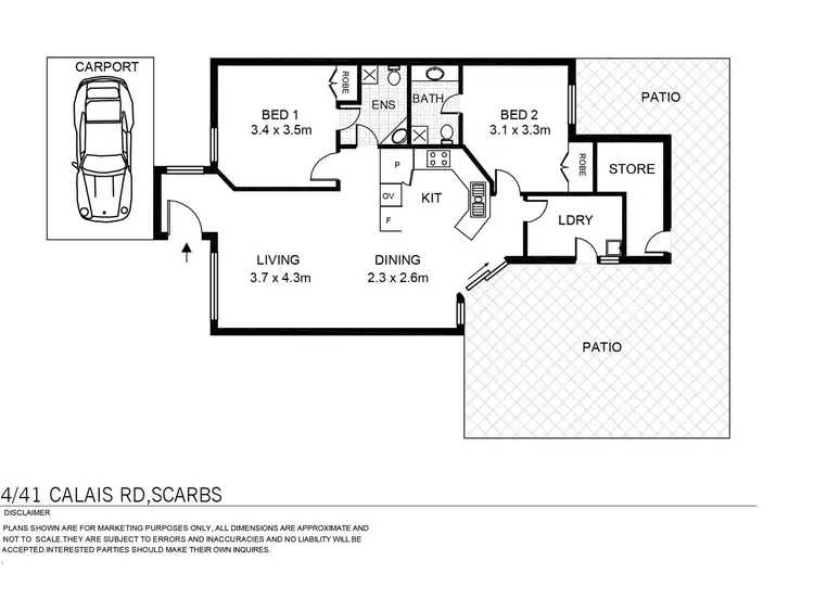 Floorplan of Homely house listing, 4/41 Calais Road, Scarborough WA 6019