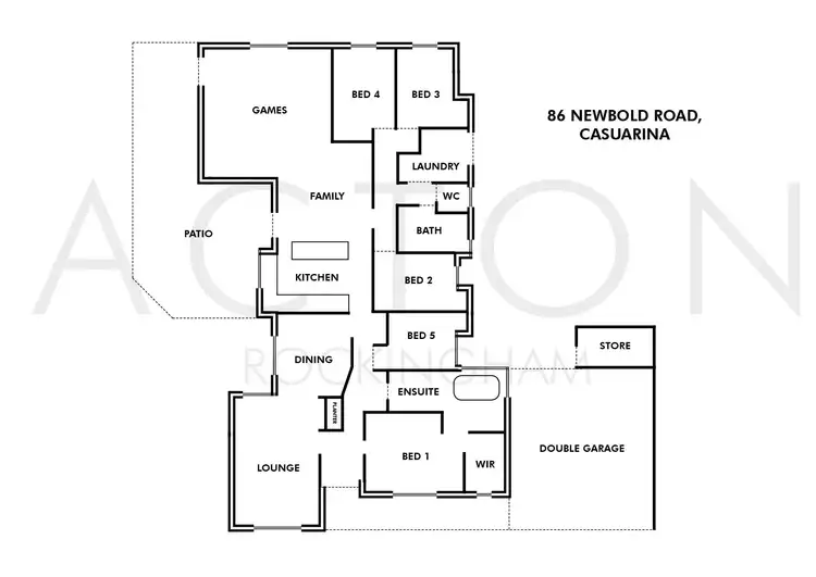 Floorplan of Homely house listing, 86 Newbold Road, Casuarina WA 6167