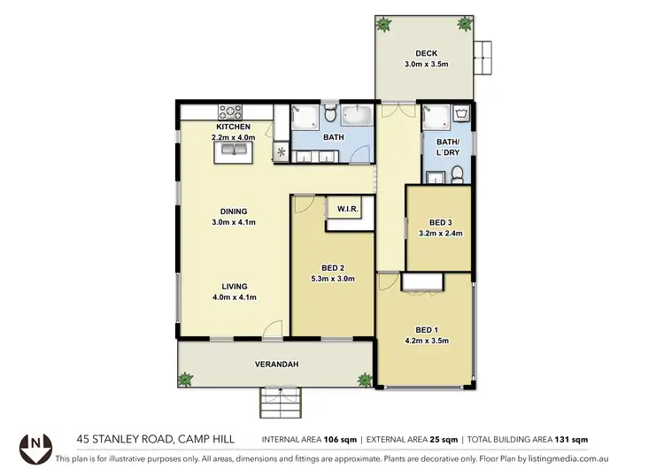 Floorplan of Homely house listing, 45 Stanley Road, Camp Hill QLD 4152
