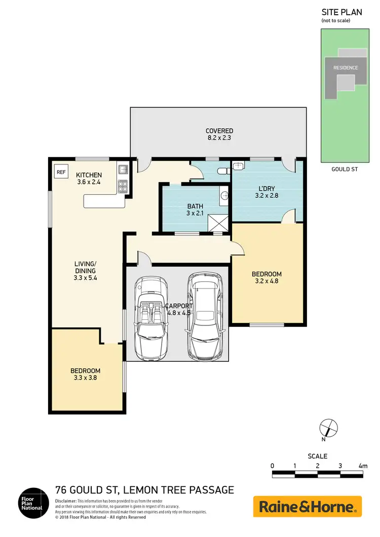 Floorplan of Homely house listing, 76 Gould Drive, Lemon Tree Passage NSW 2319