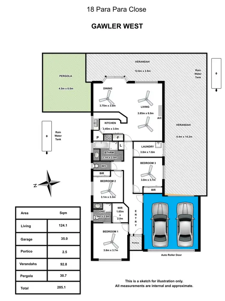 Floorplan of Homely house listing, 18 Para Para Close, Gawler SA 5118