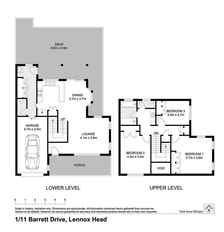 Floorplan of Homely house listing, 1/11 Barrett Drive, Lennox Head NSW 2478