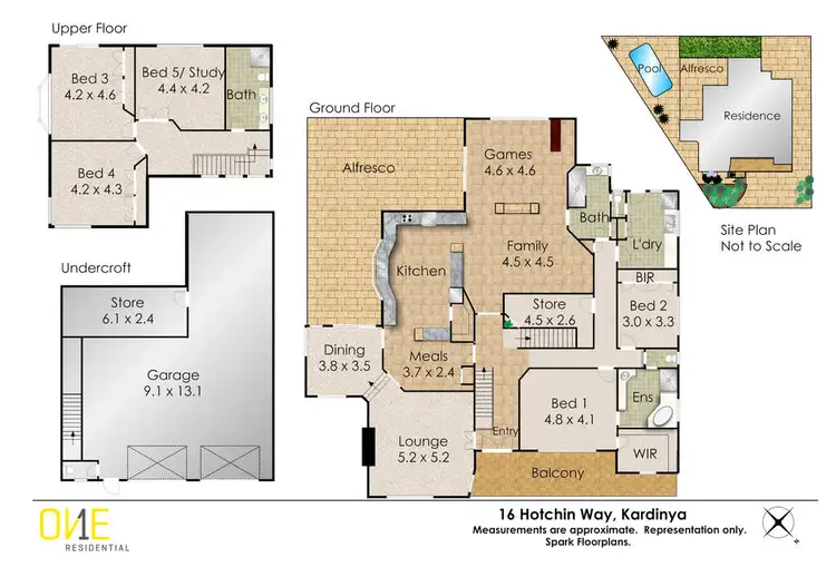 Floorplan of Homely house listing, 16 Hotchin Way, Kardinya WA 6163