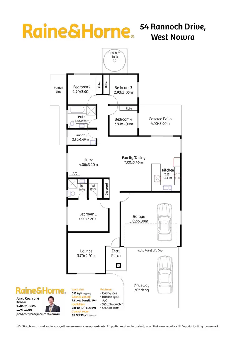 Floorplan of Homely house listing, 54 Rannoch Drive, West Nowra NSW 2541