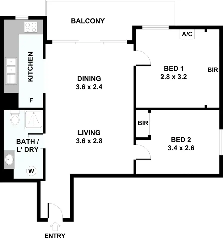 Floorplan of Homely apartment listing, 31/154 Mill Point Road, South Perth WA 6151