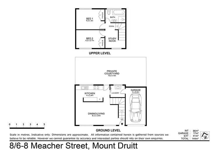 Floorplan of Homely townhouse listing, 8/6-8 Meacher Street, Mount Druitt NSW 2770