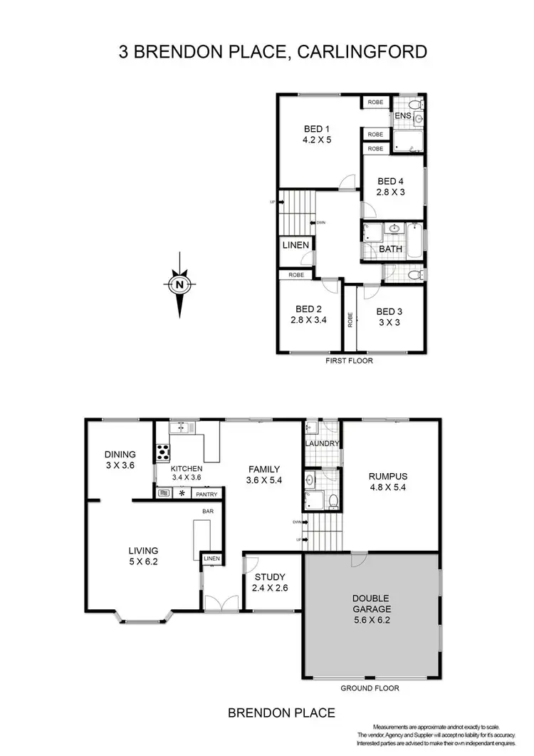 Floorplan of Homely house listing, 3 Brendon Place, Carlingford NSW 2118