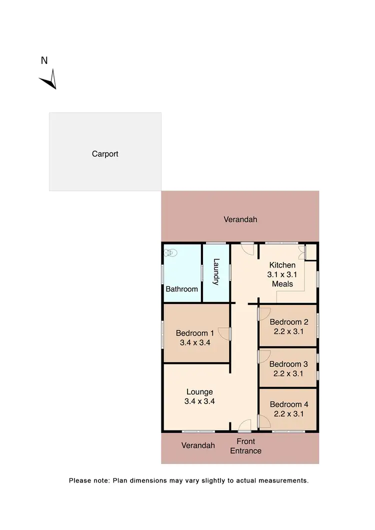 Floorplan of Homely house listing, 112 Clunes Road, Creswick VIC 3363