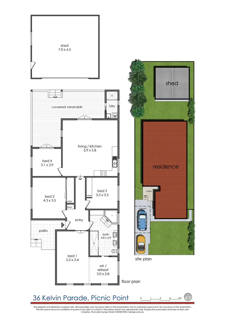 Floorplan of Homely house listing, 36 Kelvin Parade, Picnic Point NSW 2213