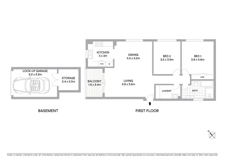 Floorplan of Homely unit listing, Unit 1/11-15 Cahors Road, Padstow NSW 2211