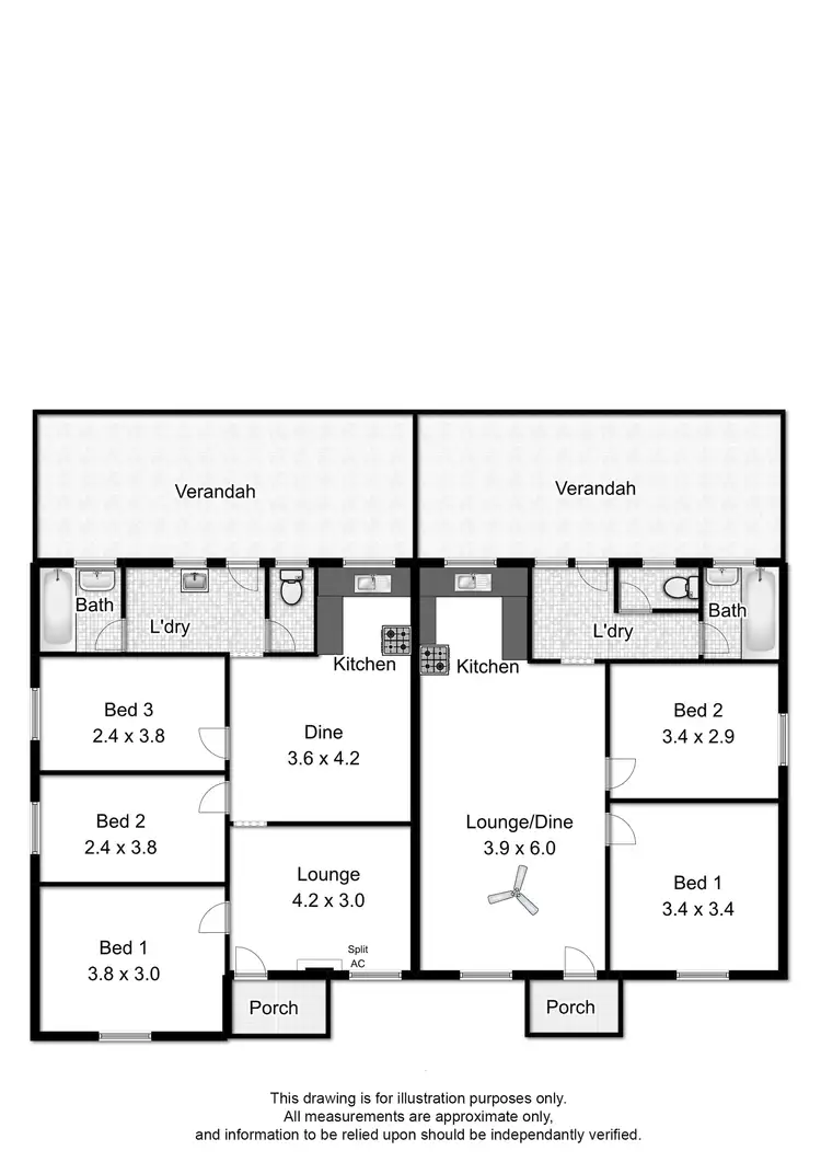 Floorplan of Homely house listing, 7 & 9 Drimpton Street, Davoren Park SA 5113