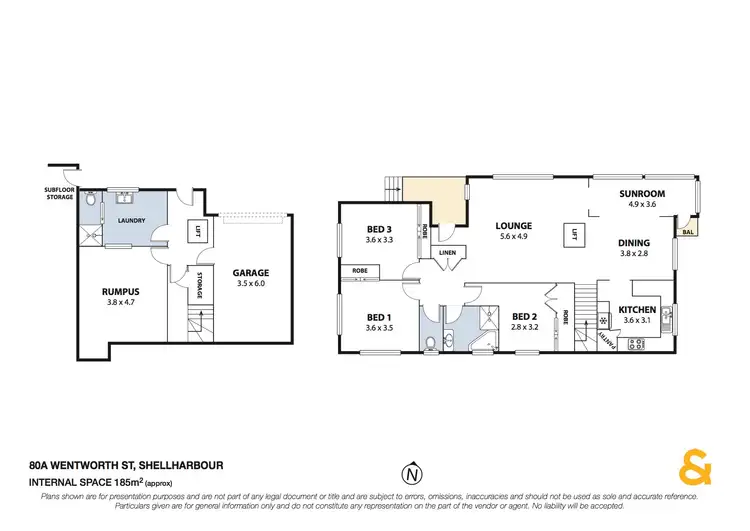 Floorplan of Homely house listing, 80A Wentworth Street, Shellharbour NSW 2529