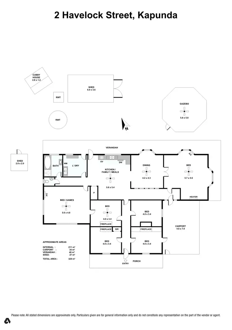 Floorplan of Homely house listing, 2 Havelock Street, Kapunda SA 5373